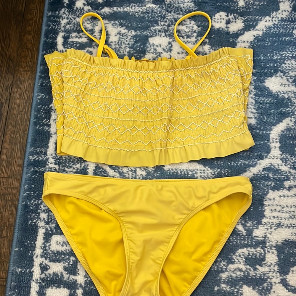 Yellow swimsuit